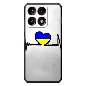 Силиконовый Чехол на Motorola Edge 70 Pro (Я-Украина) (Украинская кардиограмма)