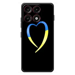 Силиконовый Чехол на Motorola Edge 70 Pro (Я-Украина) (Украинское сердце)