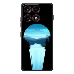 Летний Чехол на Motorola Edge 70 Pro (Синий Водопад)