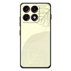 Чехол цветочный дизайн для Motorola Edge 70 Pro (Зелёный фон)
