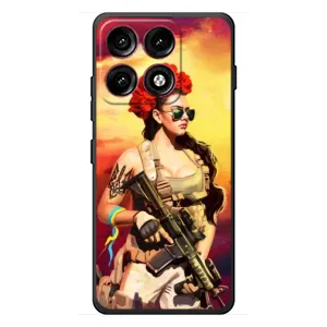 ЗСУ Чохли (TPU) для Motorola Edge 70 Pro (Жінка солдат)