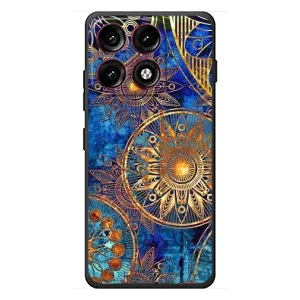 Чехлы со смыслом для Motorola Edge 70 Pro (Золотые узоры)