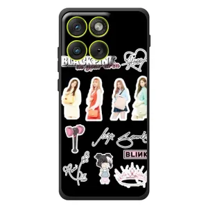 Чехлы с картинкой для Motorola Edge 70 (Арт блэкпинг)
