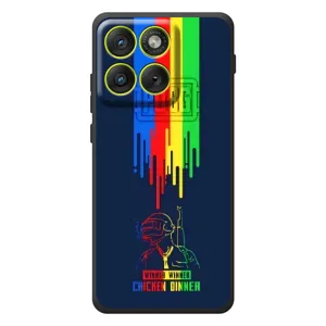 Чохол (TPU) з картинкою "Лого Пабг" на Motorola Eдж 70 (Арт Пабг)