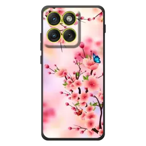 Чехол с принтом САКУРЫ на Motorola Edge 70 (Бабочки на сакуре)