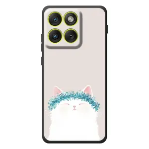 Чехол на тематику: Коты для Motorola Edge 70 (Белый котик)