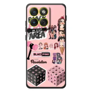 Чехлы с картинкой для Motorola Edge 70 (BLACK PINK коллаж)