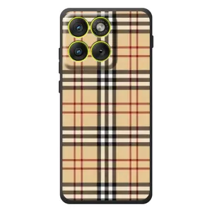 Чехол с Брендами одежды на Мо Motorola Edge 70 (Burberry стиль)