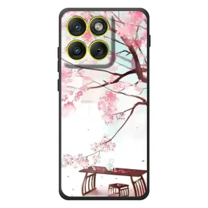 Чехол с принтом САКУРЫ на Motorola Edge 70 (Чайная церемония)