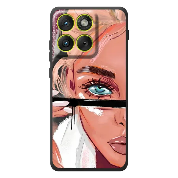 Чехол с рисунком «Девушка и ресницы» для Motorola Edge 70 Чехол с рисунком «Девушка и ресницы» для Motorola Edge 70