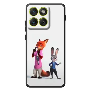 Силиконовый чехол с принтом Зоотрополіс для Motorola Edge 70 (Джуди и Ник)