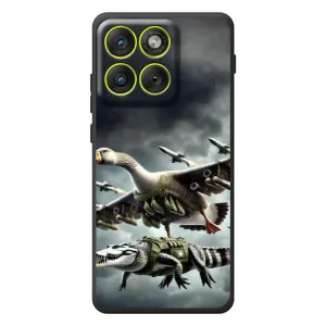 Чохол з мемами траралело тралала для Motorola Edge 70 (Гусіні і крокоділо)