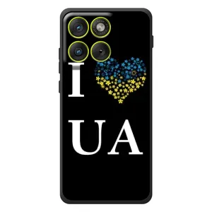 Силиконовый Чехол на Motorola Edge 70 (Я-Украина) (I Love UA)