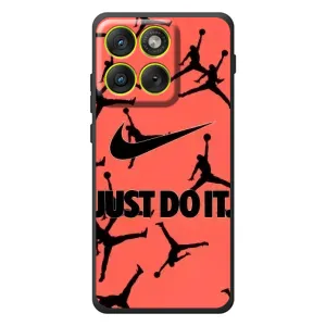 Силиконовый Чехол Nike Air Jordan на Мо Motorola Edge 70 (Just Do It)