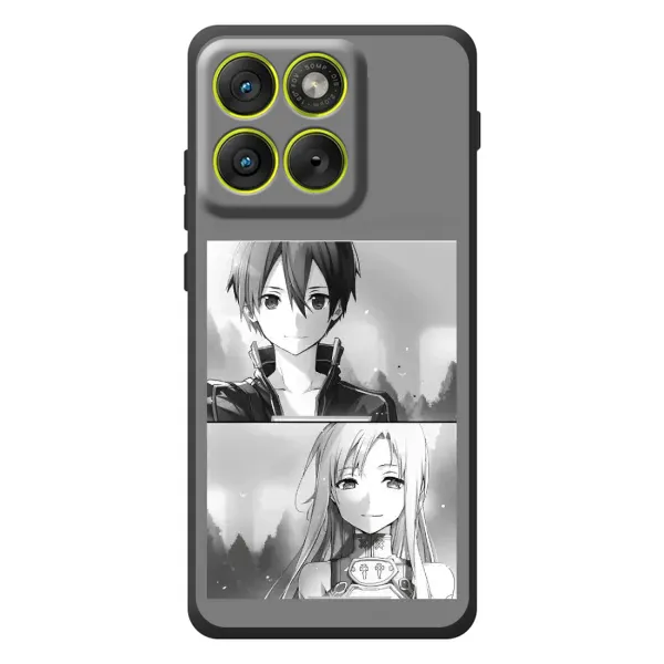 Чехол с рисунком «Кирито-Асуна» для Motorola Edge 70