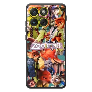 Силиконовый чехол с принтом Зоотрополіс для Motorola Edge 70 (Коллаж героев)
