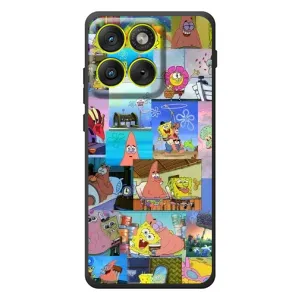 Силиконовый чехол Спанч Боб на Мо Motorola Edge 70 (Комиксы Спанч Боб)