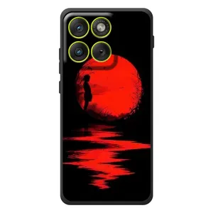 Летний Чехол на Motorola Edge 70 (Красный Закат)