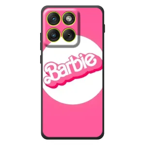 Силиконовый Чехол Барби Фильм на Motorola Edge 70 (Лого Барби)