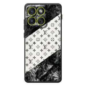 Чехол Стиль Louis Vuitton на Motorola Edge 70 (LV на белом)
