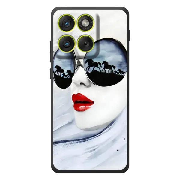 Чехол с рисунком «Любительница коней» для Motorola Edge 70 Чехол с рисунком «Любительница коней» для Motorola Edge 70