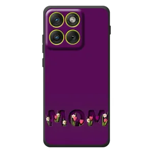 Чехлы на день мамы для Мо Motorola Edge 70 (Мама с цветами)