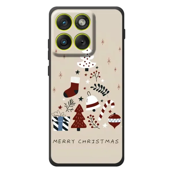 Чехол с рисунком «Merry Christmas» для Motorola Edge 70 Чехол с рисунком «Merry Christmas» для Motorola Edge 70