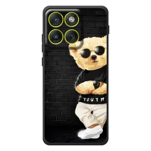 Чехлы Мишка Тедди для Мо Motorola Edge 70 (Мишка в очках)