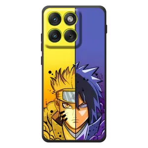 Купить Чехлы на телефон с принтом Anime для Motorola Edge 70 (Naruto Vs Sasuke)