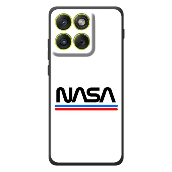 Чехол с рисунком «NASA на белом фоне» для Motorola Edge 70 Чехол с рисунком «NASA на белом фоне» для Motorola Edge 70