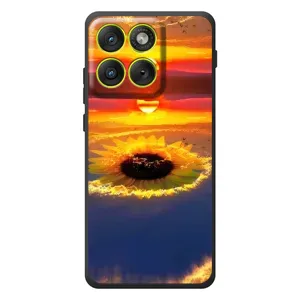 Чехлы с картинкой Подсолнухов для Мо Motorola Edge 70 (Небо подсолнух)