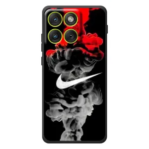 Силиконовый Чехол на Motorola Edge 70 с картинкой Nike (Nike дым)