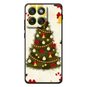 Чехол Новогодняя Елка на Motorola Edge 70 (Новогодний принт)
