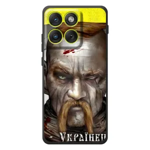 Чехол с картинкой (Патриотический КОЗАК) на Motorola Edge 70 (Одноглазый Козак)