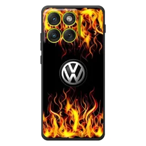 Чехол "Фольксваген" для Motorola Edge 70 (Огненный Лого)