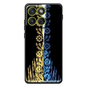 Силиконовый Чехол на Motorola Edge 70 (Патриотическая вышиванка)
