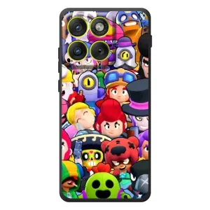 Силиконовый Чехол на Motorola Edge 70 с картинкой Brawl Stars (Персонажи)