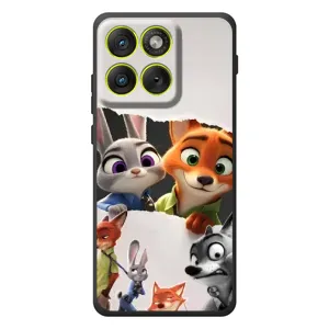 Силиконовый чехол с принтом Зоотрополіс для Motorola Edge 70 (Персонажи Зоо)