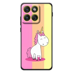 Чехол Unicorn на Motorola Edge 70 (Радужный Единорог)
