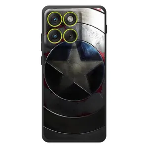 Чохол с Щітом Капітана Америки на Motorola Edge 70 (Ретро Щит Капітана)