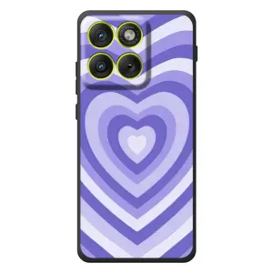 Чохли з тематикою "Маленькі Сердчеки" на Motorola Edge 70 (Серце фіолет)