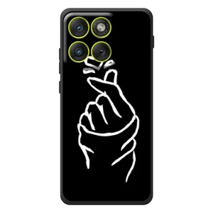 Чохол (Знак сердечка) для Motorola Edge 70 (Сердечко на чорному)