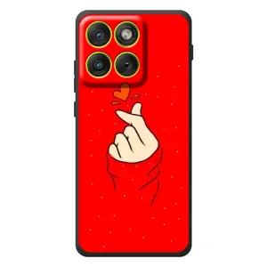 Чохол (Знак сердечка) для Motorola Edge 70 (Сердечко на червоному)