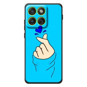Чохол (Знак сердечка) для Motorola Edge 70 (Сердечко на синоьому)