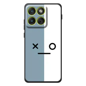 Чохли (ТПУ) (смішні стікери) для Motorola Edge 70 (Сіро-білий)