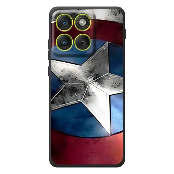 Чехол с рисунком «Щит Капитана Америки» для Motorola Edge 70 Чехол с рисунком «Щит Капитана Америки» для Motorola Edge 70