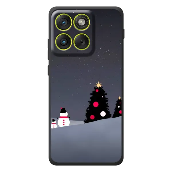 Чехол с рисунком «Снеговички» для Motorola Edge 70 Чехол с рисунком «Снеговички» для Motorola Edge 70