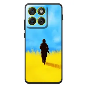 Патріотичні Чохли для Motorola Eдж 70 (Солдат у полі)