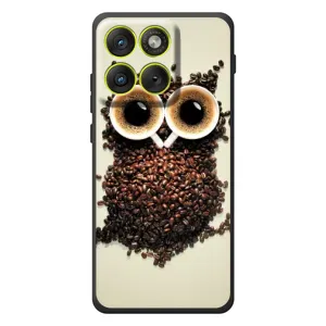 Чехлы с принтом СОВЫ для Motorola Edge 70 (Сова с зерен кофе)