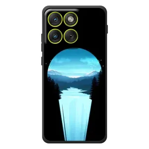 Летний Чехол на Motorola Edge 70 (Синий Водопад)